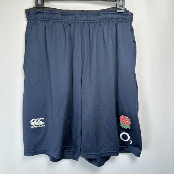 England Canterbury Rugby Union Shorts UK Men's XL Blue Rose O2 Sporty Outdoors - Picture 1 of 11